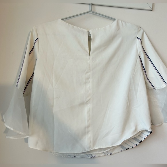 Designer blouse with geometric pattern - Picture 2 of 7